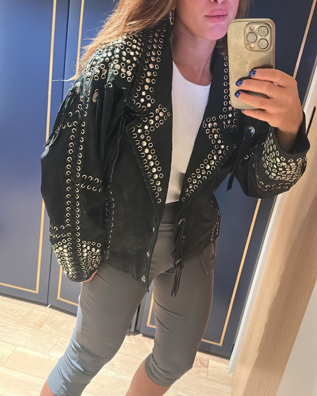 Veste en daim vintage - 3