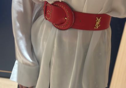 Ceinture YSL rouge - 4