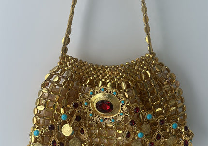 Sac perles doré - 3
