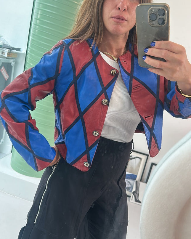 Veste vintage patchwork - 2
