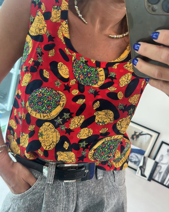 Top débardeur en soie Céline Paris - 2