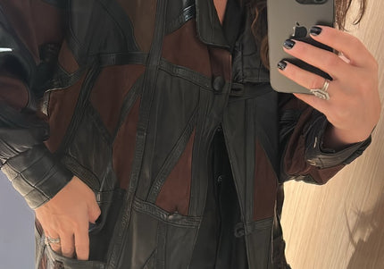 Manteau en Cuir Vintage - 2