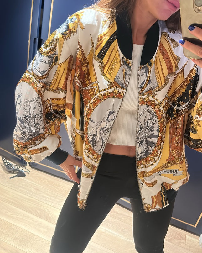 Blouson custom foulard vintage - 1