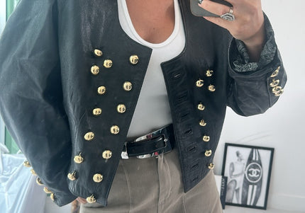 Veste en cuir taille M - 1