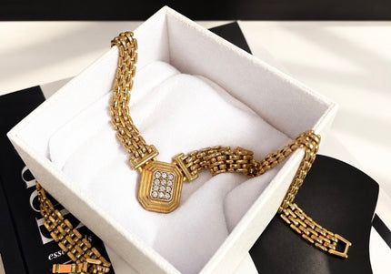 Collier maille doré - 1