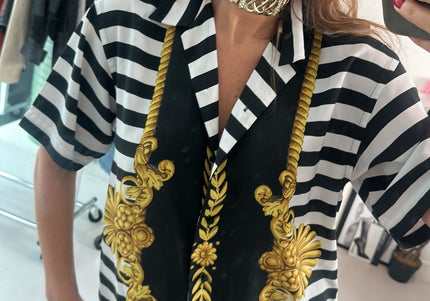 Vintage shirt rayé - 1