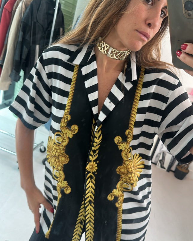 Vintage shirt rayé - 1