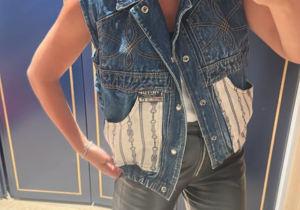 Veste en jean vintage custom Céline - 2