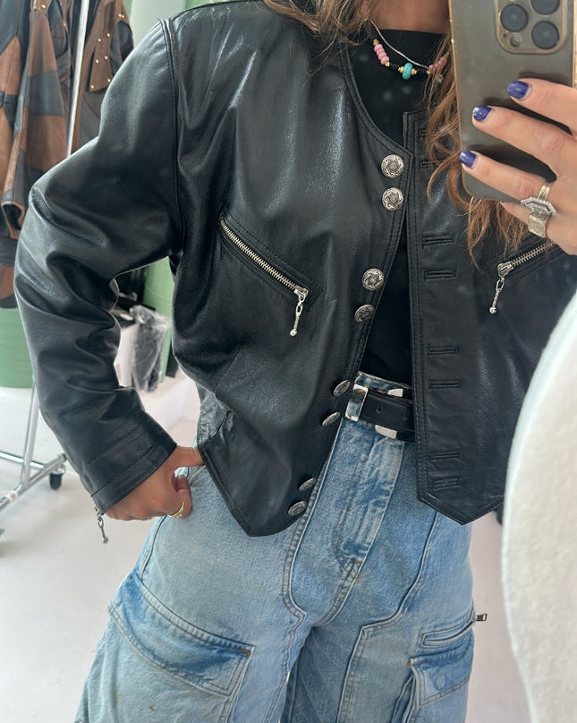 Blouson vintage boutons - 2