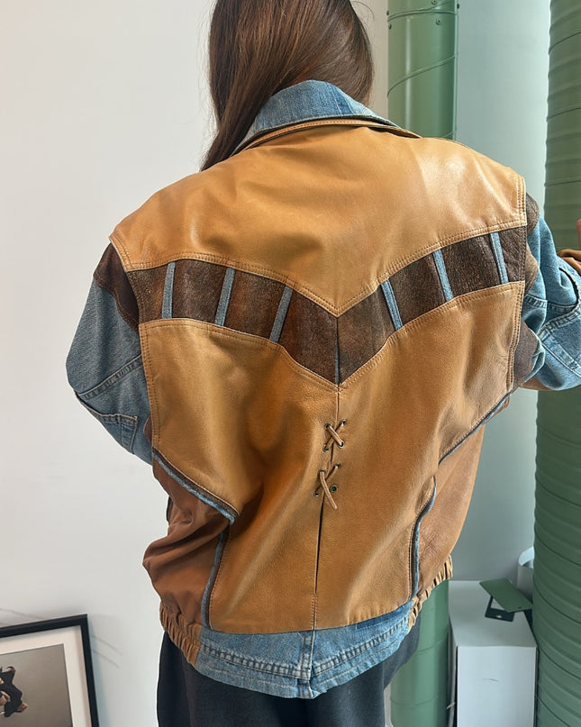 Blouson en cuir et jeans - 4