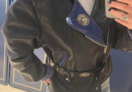 Veste en cuir vintage - 2