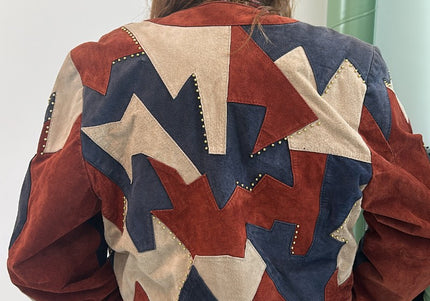 Veste Vintage boutons rouges - 4