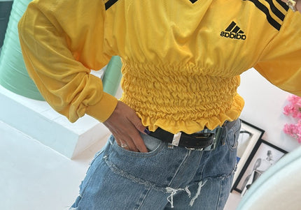 top adidas reworked jaune - 2
