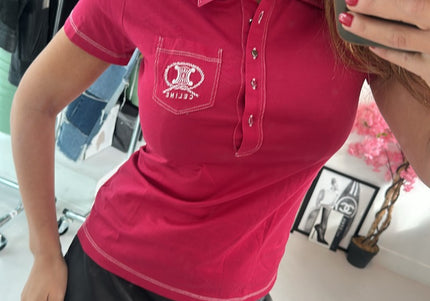 Polo Céline rose vintage - 1