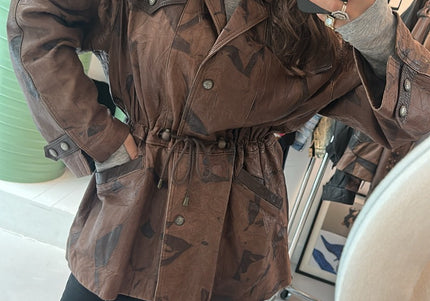 Veste Vintage Brown Patchwork