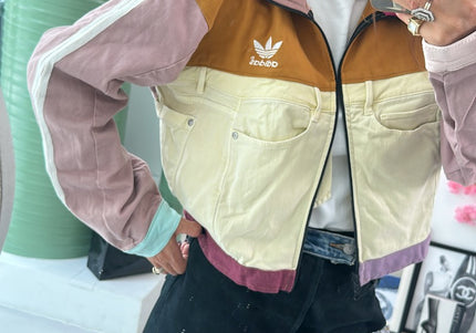 Veste jean adidas custom - 2