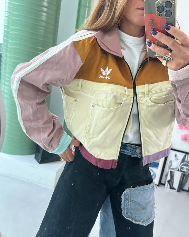 Veste jean adidas custom - 2