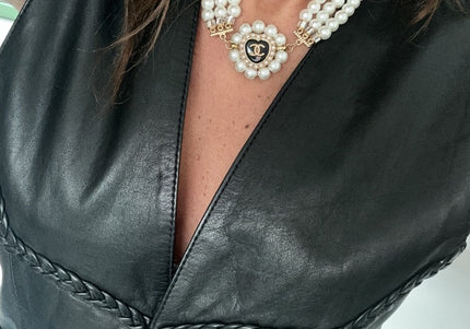 Collier avec bouton de haute couture - 1
