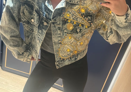 Blouson en jean customise - 1