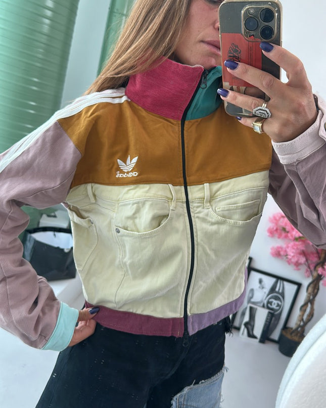 Veste jean adidas custom - 1