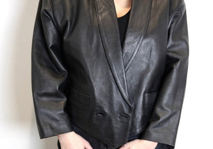 VESTE EN CUIR YSL