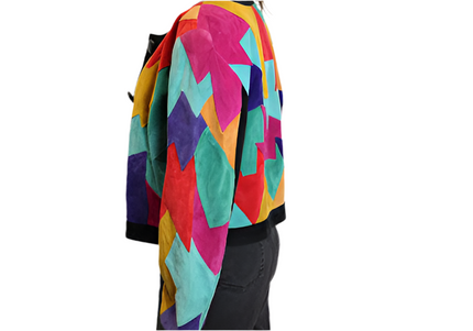 VESTE PATCHWORK MULTICOLORE