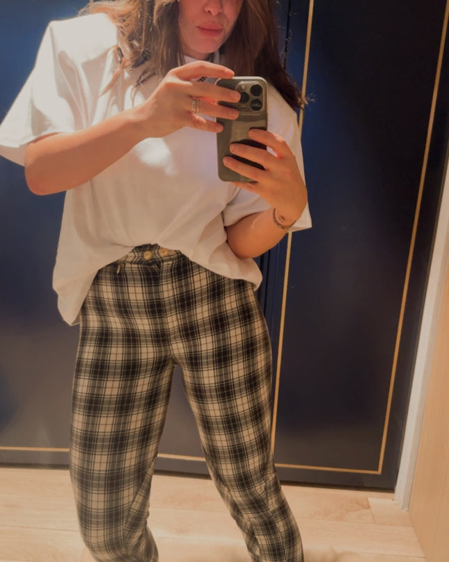 Pantalon Gucci Vintage à Carreaux – Taille 36 – Pièce Rare