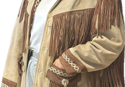 VESTE WESTERN VINTAGE À FRANGES