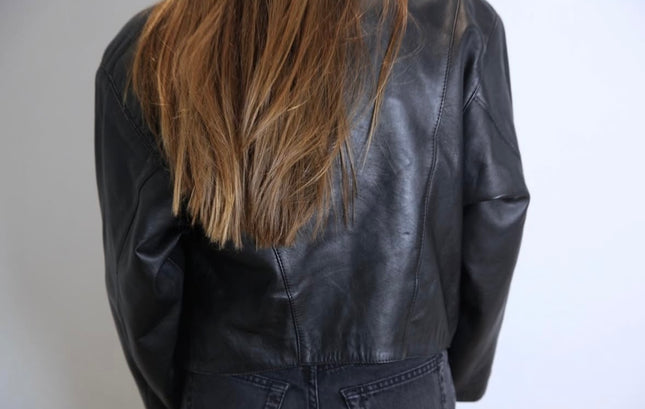 VESTE EN CUIR YSL