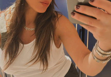 Foulard Chanel vintage en soie – Couleur kaki