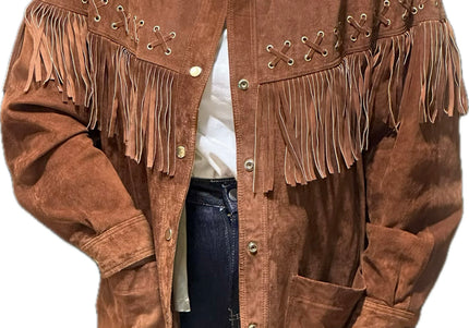 SURCHEMISE EN DAIM MARRON