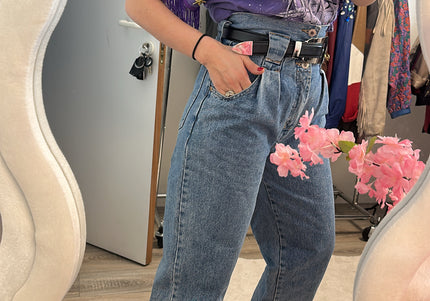 jean taille haute vintage