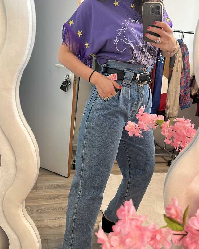 jean taille haute vintage