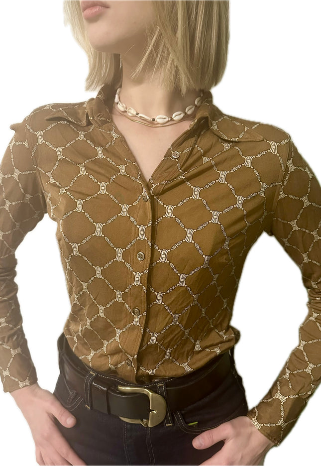 Chemise Céline vintage 100% soie – Taille 36