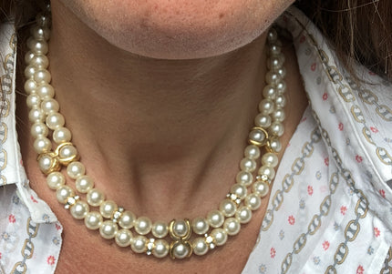 Collier perles de culture Vintage