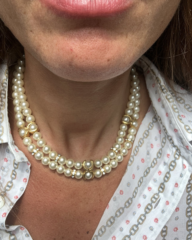 Collier perles de culture Vintage