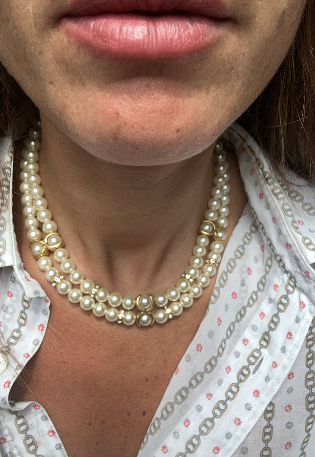 Collier perles de culture Vintage