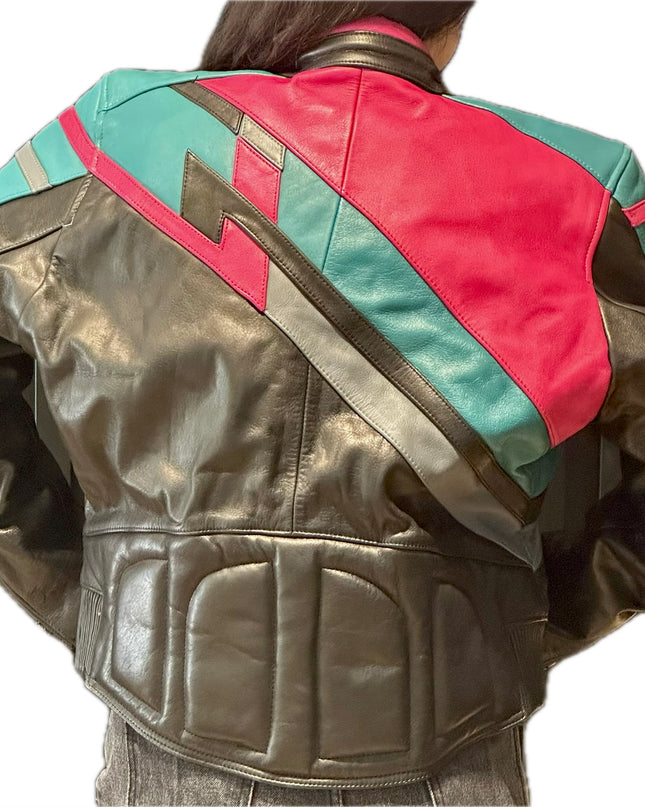 BLOUSON EN CUIR BIKER