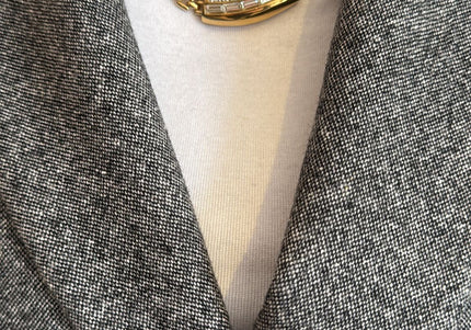 Collier vintage en mailles dorées