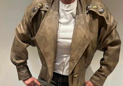 BLOUSON EN CUIR ÉTOILE