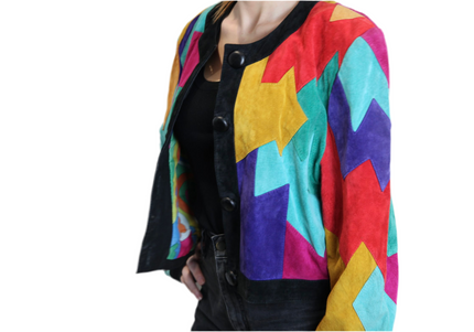 VESTE PATCHWORK MULTICOLORE