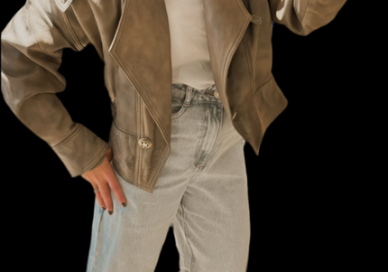 BLOUSON EN CUIR ÉTOILE