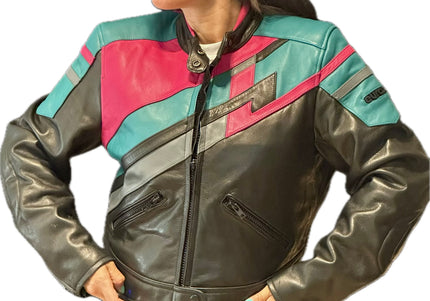 BLOUSON EN CUIR BIKER
