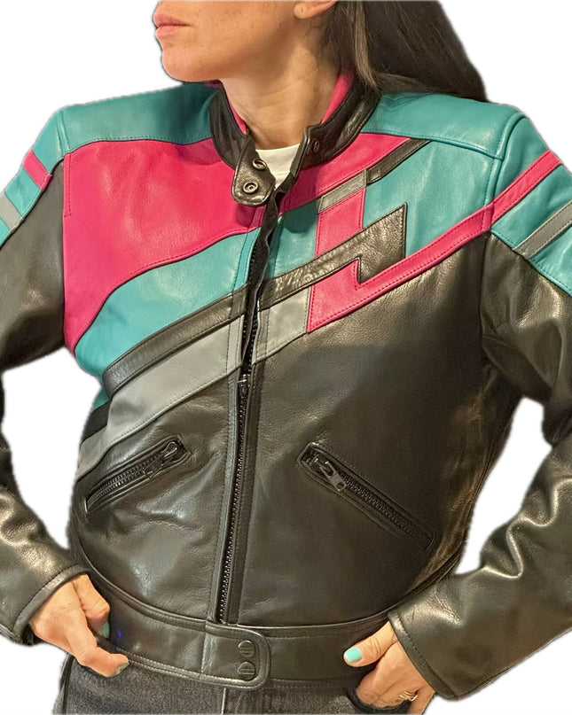 BLOUSON EN CUIR BIKER