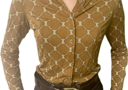 Chemise Céline vintage 100% soie – Taille 36