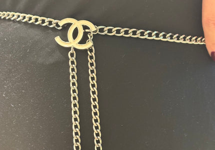 Ceinture chaîne Chanel vintage – Taille unique réglable