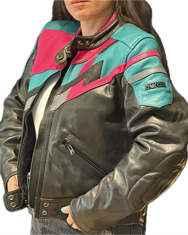 BLOUSON EN CUIR BIKER