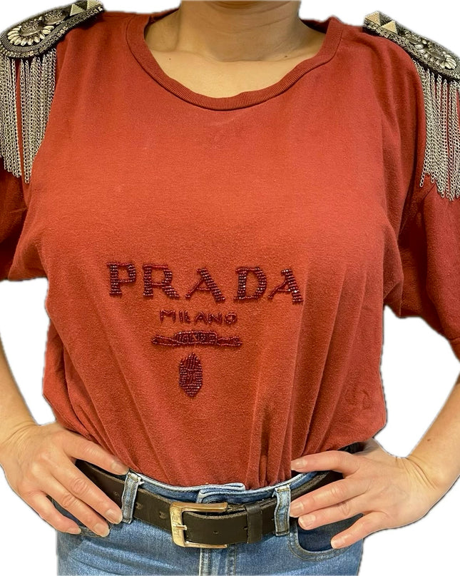 Tee-shirt Prada – Vintage & custom couture (Taille Unique)