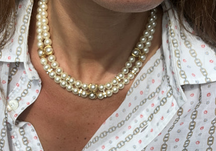 Collier perles de culture Vintage