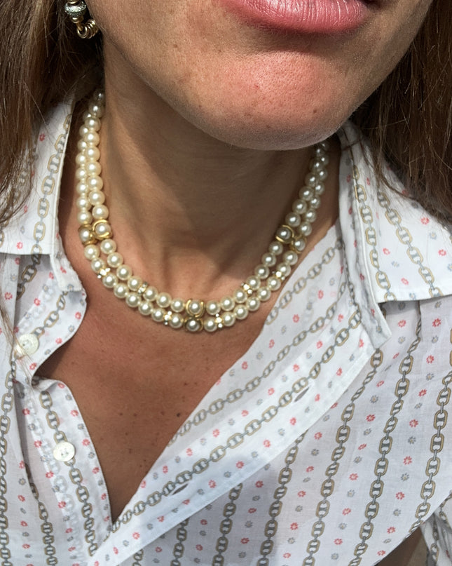 Collier perles de culture Vintage